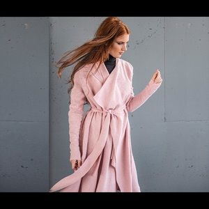 Etsy handmade wool long cardigan in Black